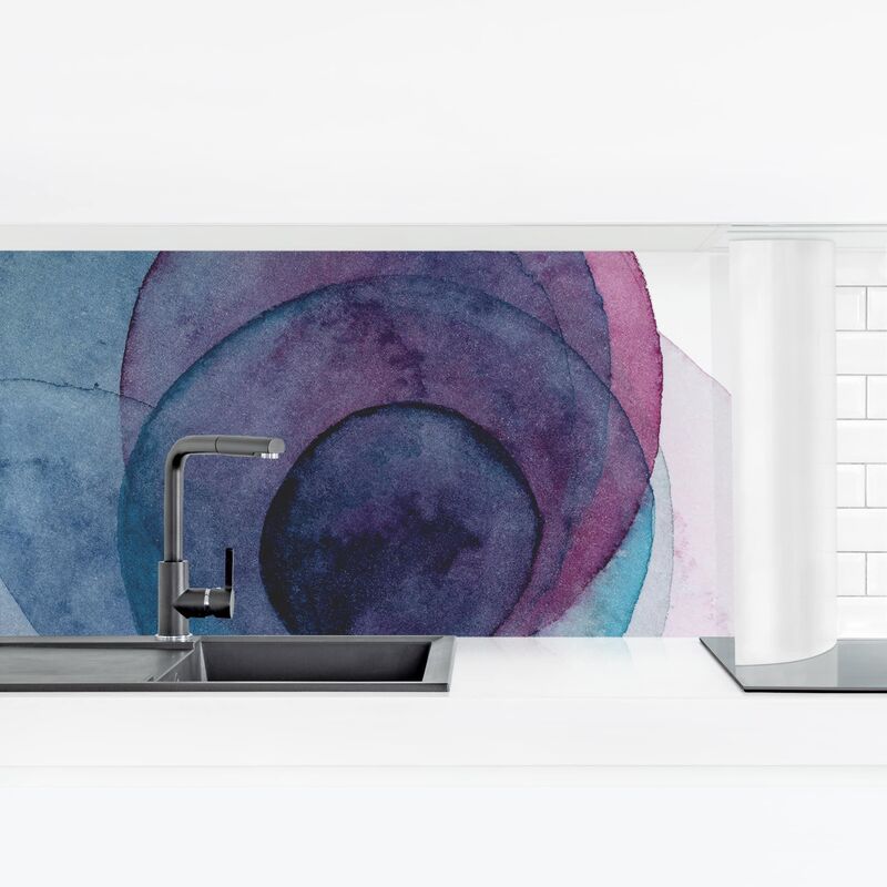 

Revestimiento pared cocina - Evolving Planets III Dimensión LxA: 40cm x 140cm Material: Premium