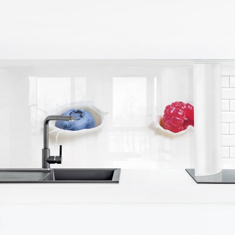 

Bilderwelten - Revestimiento pared cocina - Fruit Milk Splash Dimensión LxA: 70cm x 245cm Material: Magnético