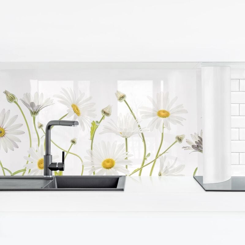 

Revestimiento pared cocina - Gentle Daisy Mix II Dimensión LxA: 40cm x 140cm Material: Premium