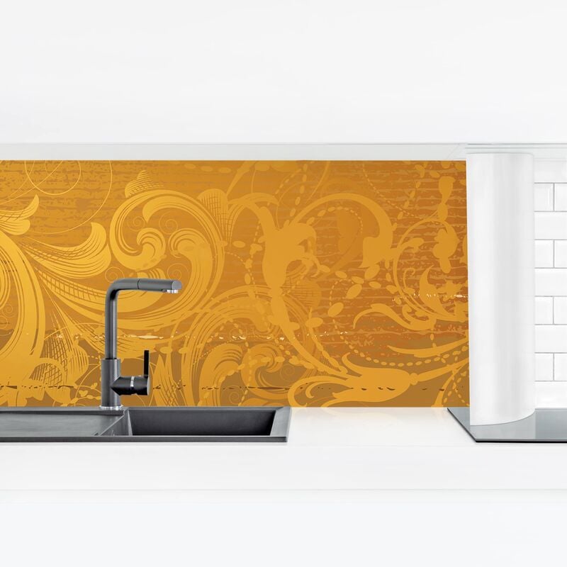 

Revestimiento pared cocina - Golden Baroque Dimensión LxA: 100cm x 350cm Material: Premium