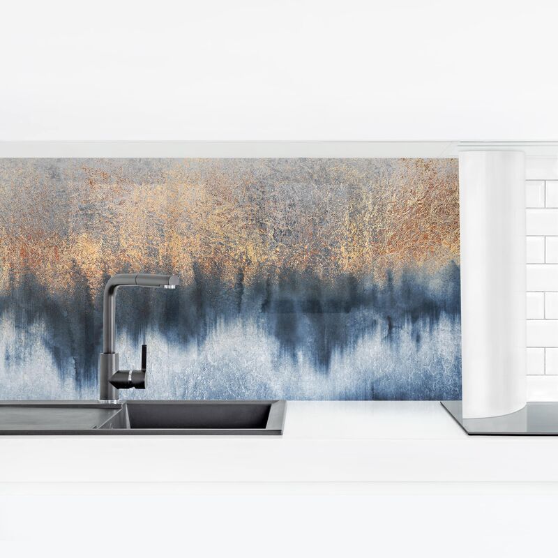 

Revestimiento pared cocina - Golden Horizon Dimensión LxA: 50cm x 175cm Material: Premium