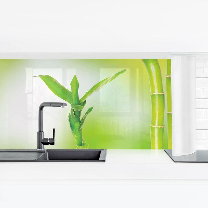 

Revestimiento pared cocina - Green Bamboo Dimensión LxA: 60cm x 210cm Material: Smart