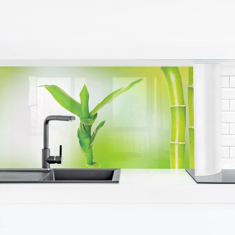 

Revestimiento pared cocina - Green Bamboo Dimensión LxA: 80cm x 280cm Material: Smart