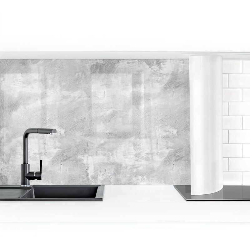 

Revestimiento pared cocina - Industrial Concrete Look Dimensión LxA: 100cm x 350cm Material: Premium