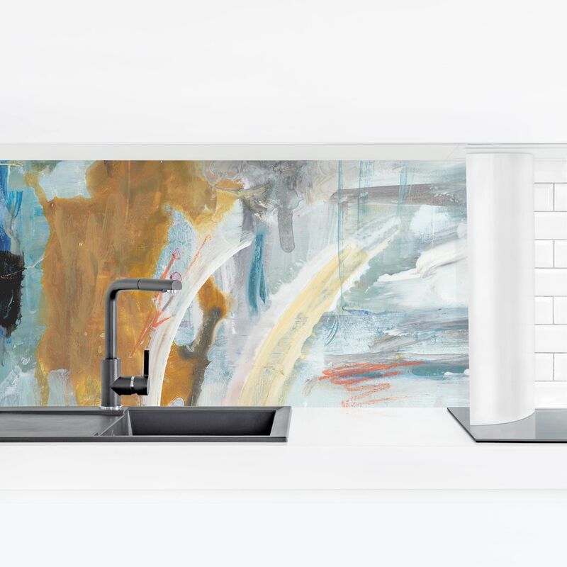 

Revestimiento pared cocina - Interplay Abstract I Dimensión LxA: 100cm x 350cm Material: Smart