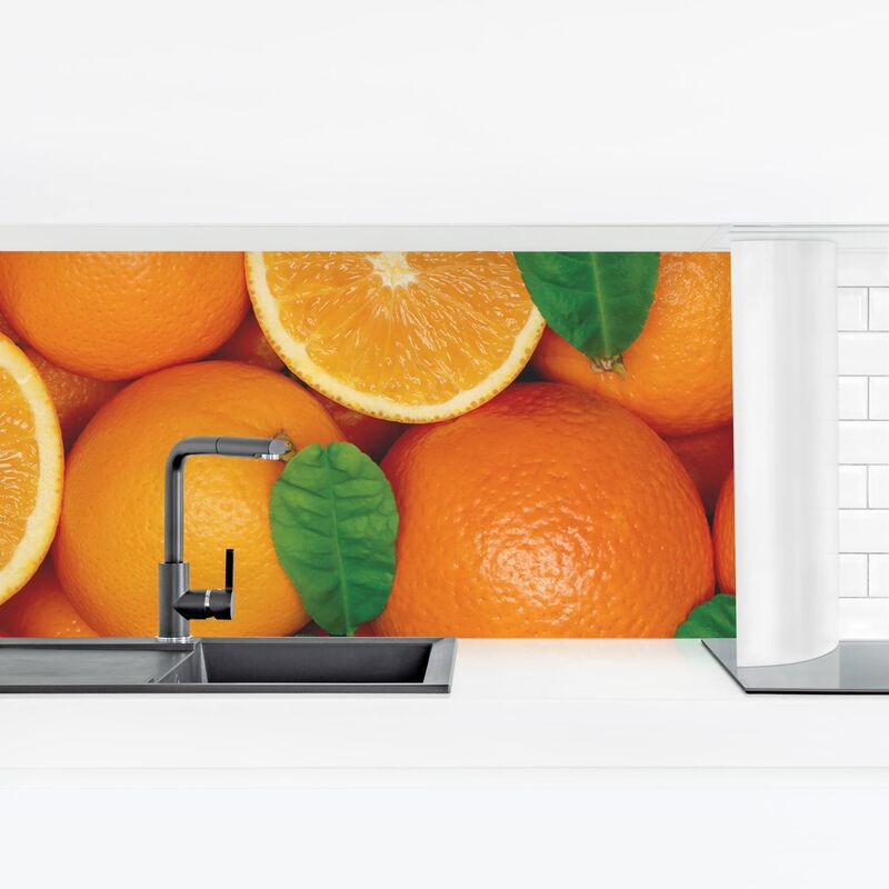 

Revestimiento pared cocina - Juicy Oranges Dimensión LxA: 90cm x 315cm Material: Magnético