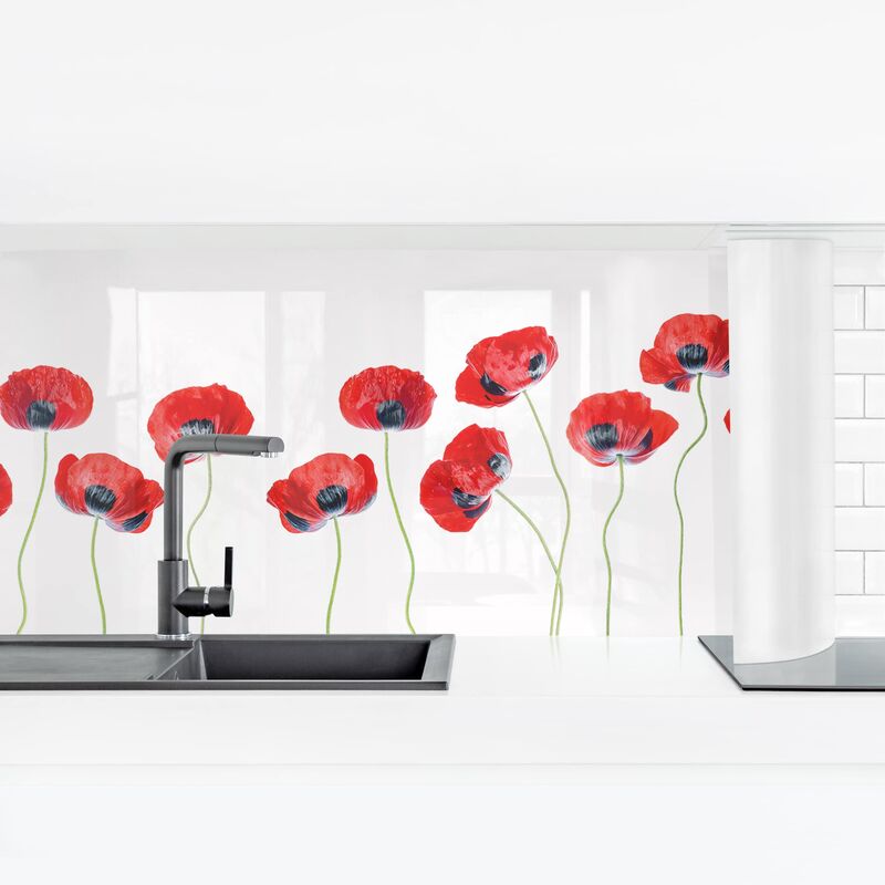 

Revestimiento pared cocina - Ladybug Poppies II Dimensión LxA: 80cm x 280cm Material: Premium