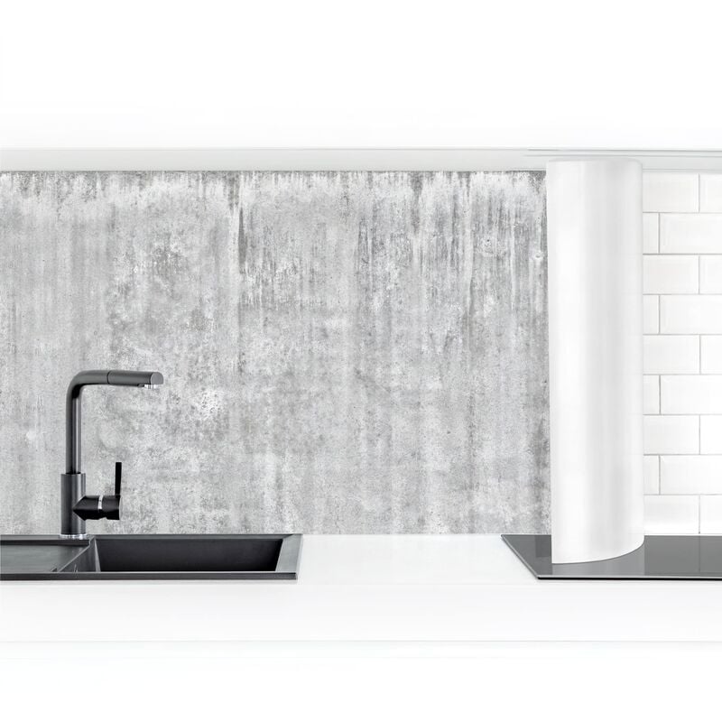 

Bilderwelten - Revestimiento pared cocina - Large Loft Concrete Wall Dimensión LxA: 80cm x 200cm Material: Premium