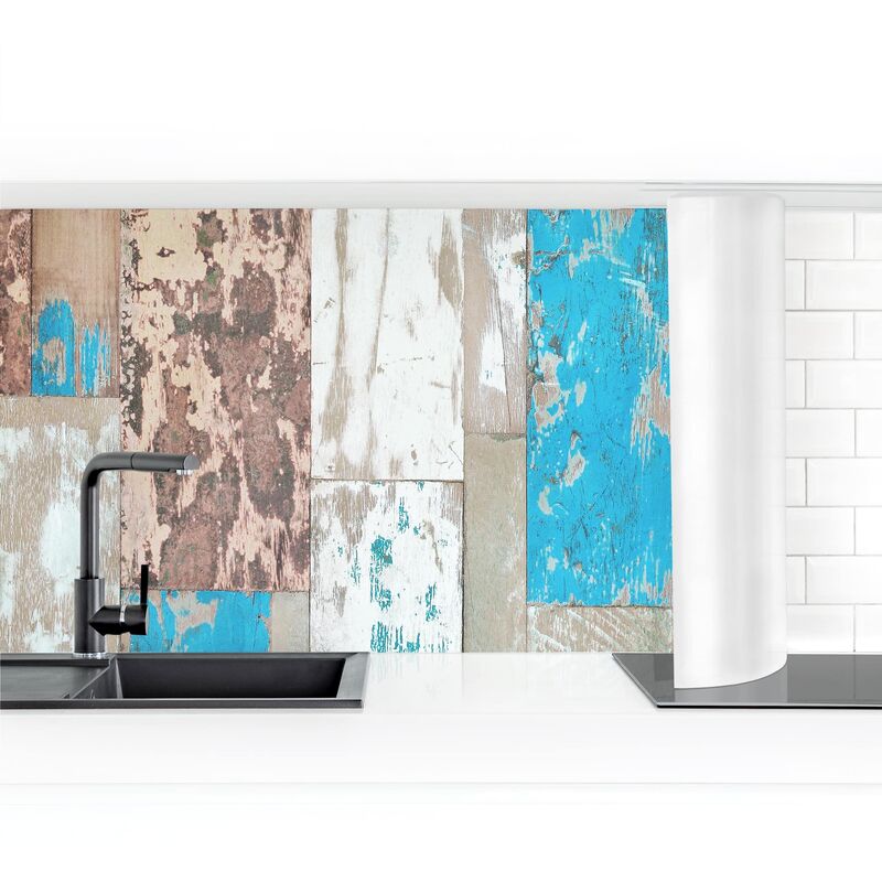 

Revestimiento pared cocina - Maritime Planks Dimensión LxA: 90cm x 300cm Material: Premium