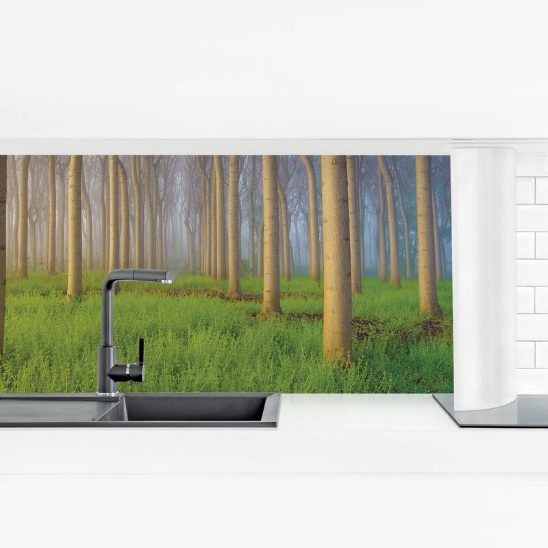 

Revestimiento pared cocina - Morning In The Forest Dimensión LxA: 40cm x 140cm Material: Smart