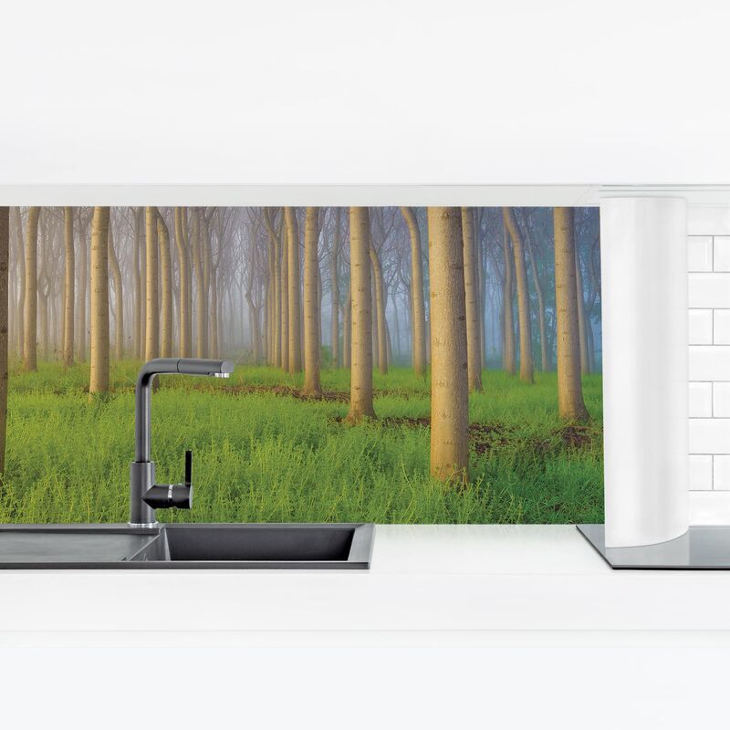 

Revestimiento pared cocina - Morning In The Forest Dimensión LxA: 80cm x 280cm Material: Magnético