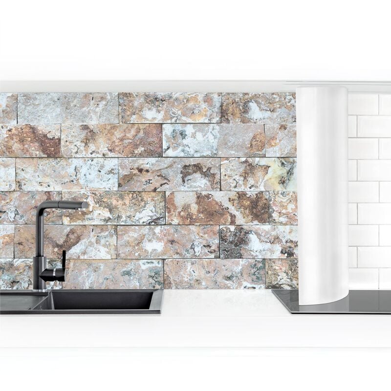 

Revestimiento pared cocina - Natural Marble Stone Wall Dimensión LxA: 90cm x 300cm Material: Premium