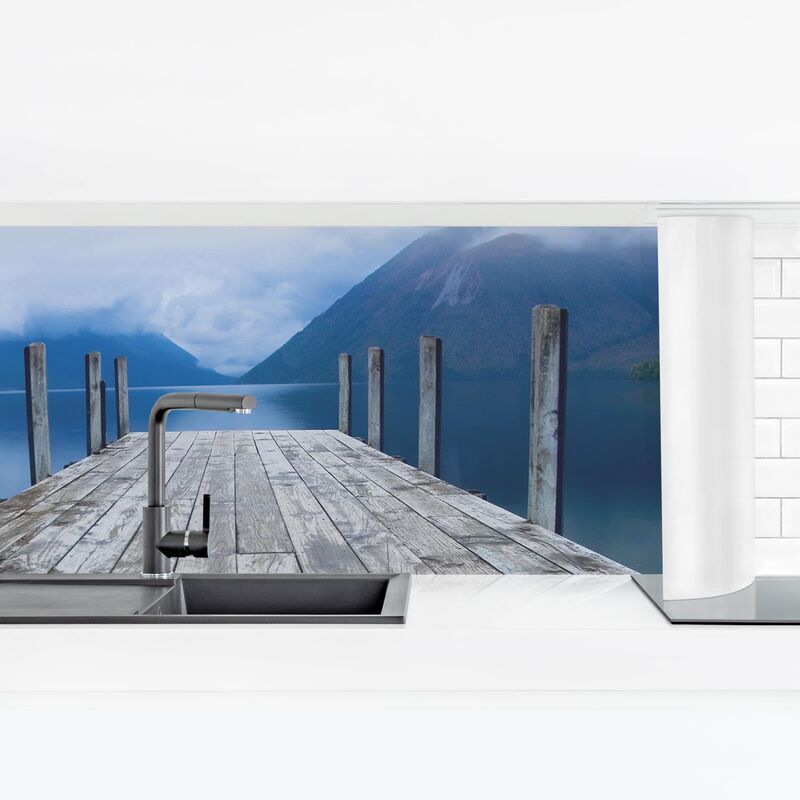 

Revestimiento pared cocina - Nelson Lakes National Park New Zealand Dimensión LxA: 50cm x 175cm Material: Premium