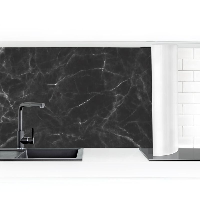 

Revestimiento pared cocina - Nero Carrara Dimensión LxA: 90cm x 200cm Material: Premium