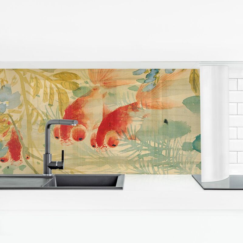 

Bilderwelten - Revestimiento pared cocina - Ni Tian - Goldfish Dimensión LxA: 100cm x 350cm Material: Premium