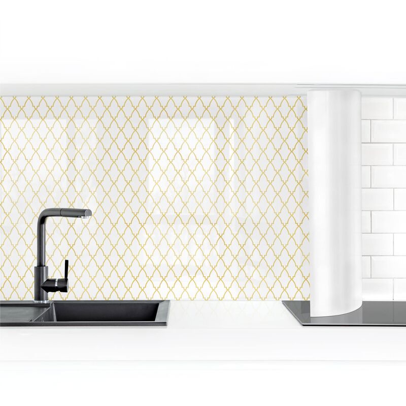 

Bilderwelten - Revestimiento pared cocina - Oriental Pattern With Golden Ornaments Dimensión LxA: 50cm x 100cm Material: Smart