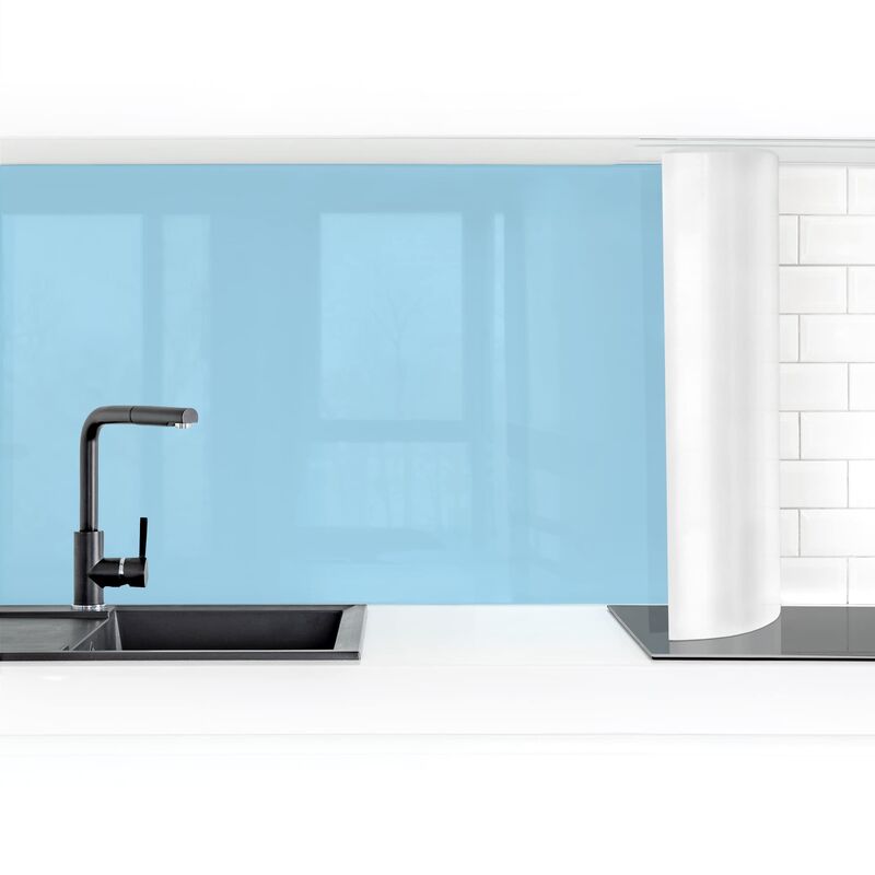 

Bilderwelten - Revestimiento pared cocina - Pastel Blue Dimensión LxA: 100cm x 250cm Material: Premium