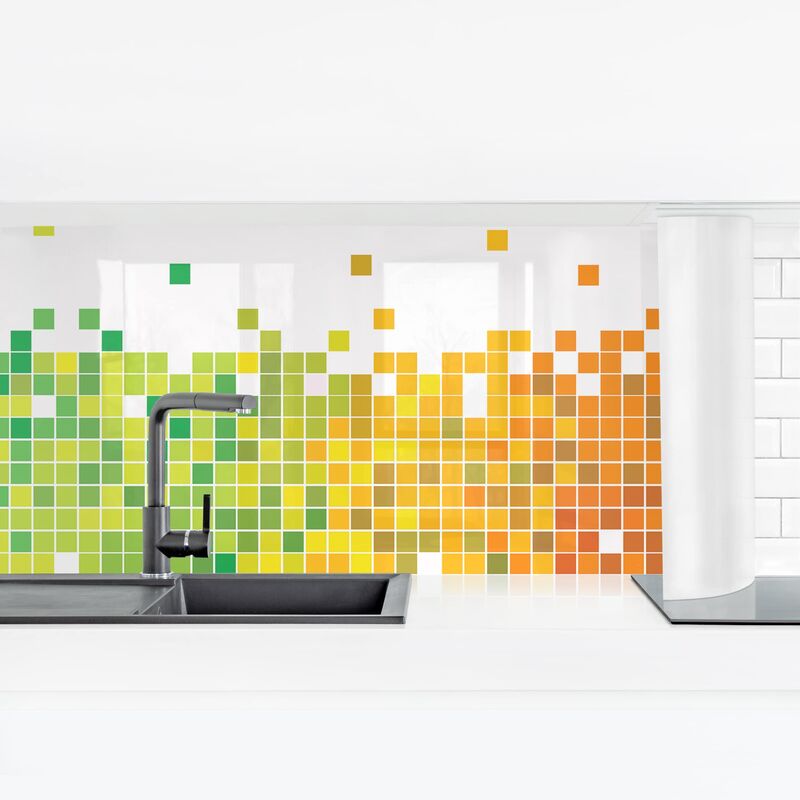 

Revestimiento pared cocina - Pixel Rainbow Dimensión LxA: 70cm x 245cm Material: Smart