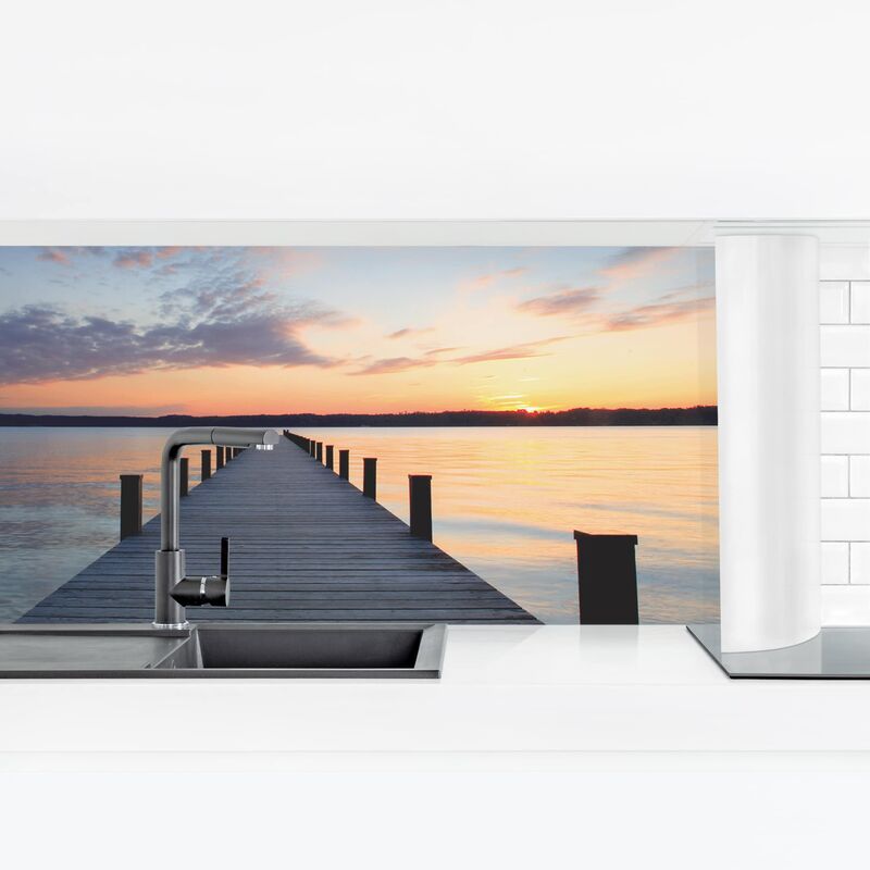 

Revestimiento pared cocina - Place Of Silence Dimensión LxA: 50cm x 175cm Material: Premium