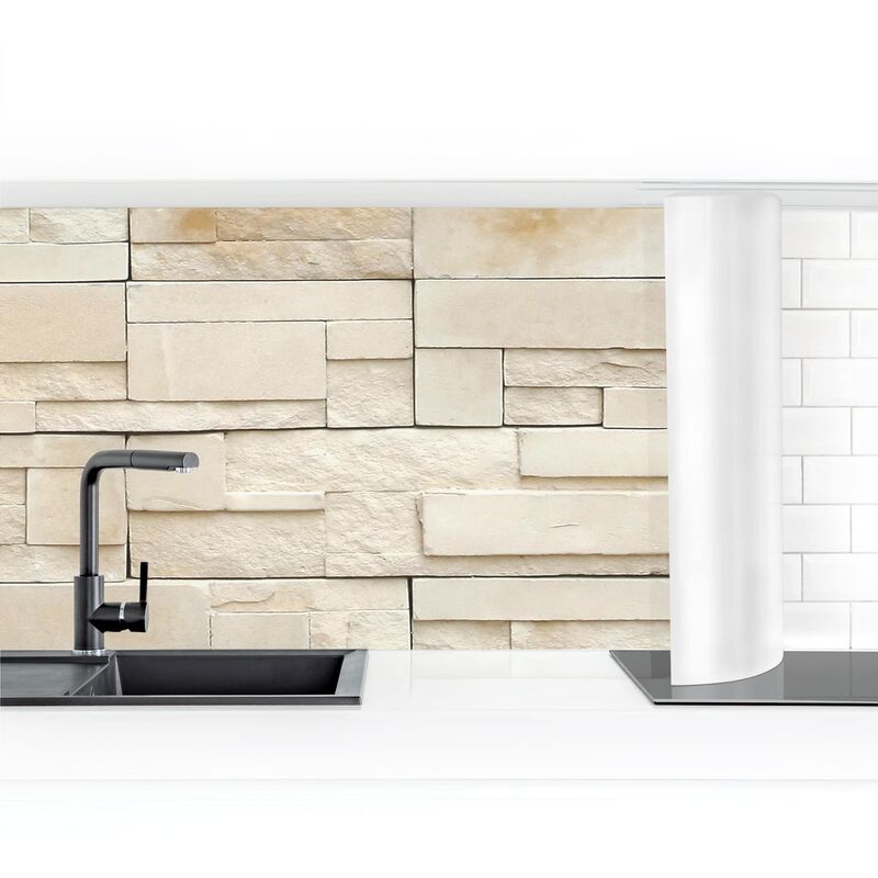 

Bilderwelten - Revestimiento pared cocina - Provence Stones Dimensión LxA: 90cm x 250cm Material: Smart