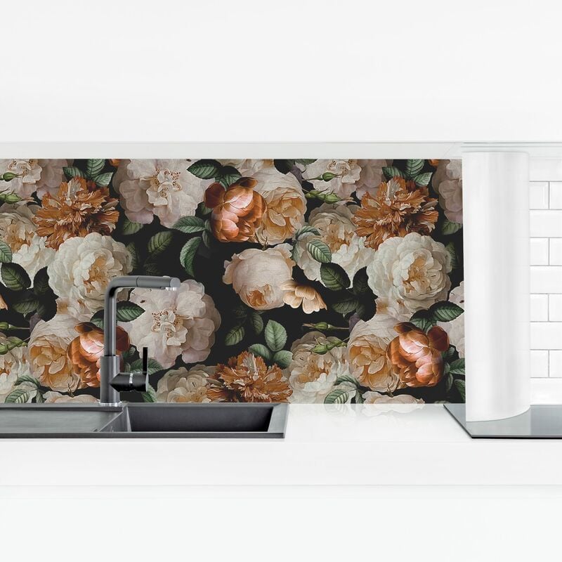 

Revestimiento pared cocina - Red Roses With White Roses Dimensión LxA: 80cm x 280cm Material: Premium