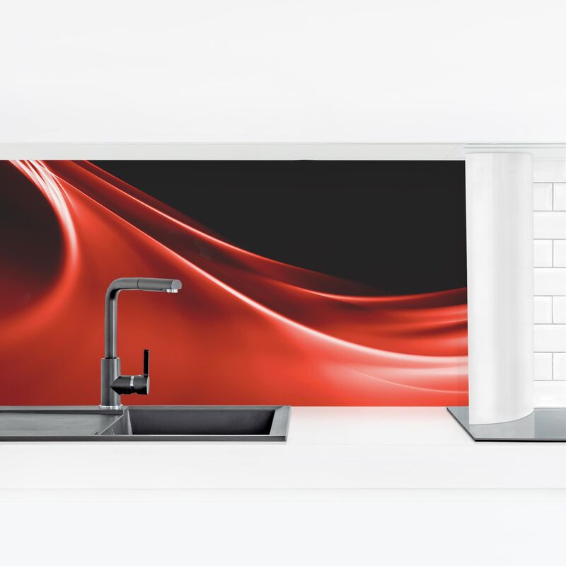 

Revestimiento pared cocina - Red Wave Dimensión LxA: 60cm x 210cm Material: Smart