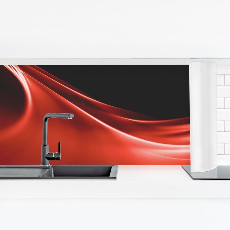 

Revestimiento pared cocina - Red Wave Dimensión LxA: 60cm x 210cm Material: Magnético