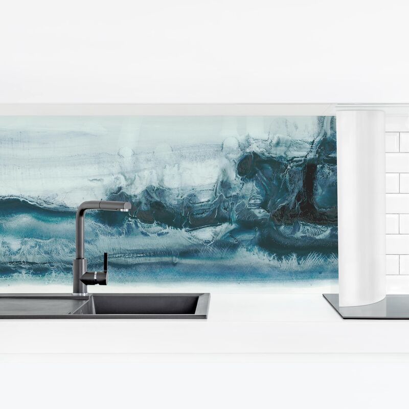 

Revestimiento pared cocina - Rip Current I Dimensión LxA: 40cm x 140cm Material: Premium