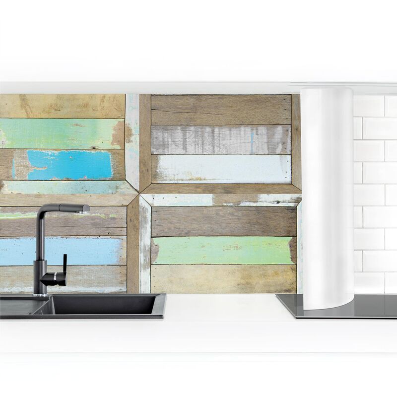 

Revestimiento pared cocina - Rustic Timber Dimensión LxA: 50cm x 350cm Material: Magnético