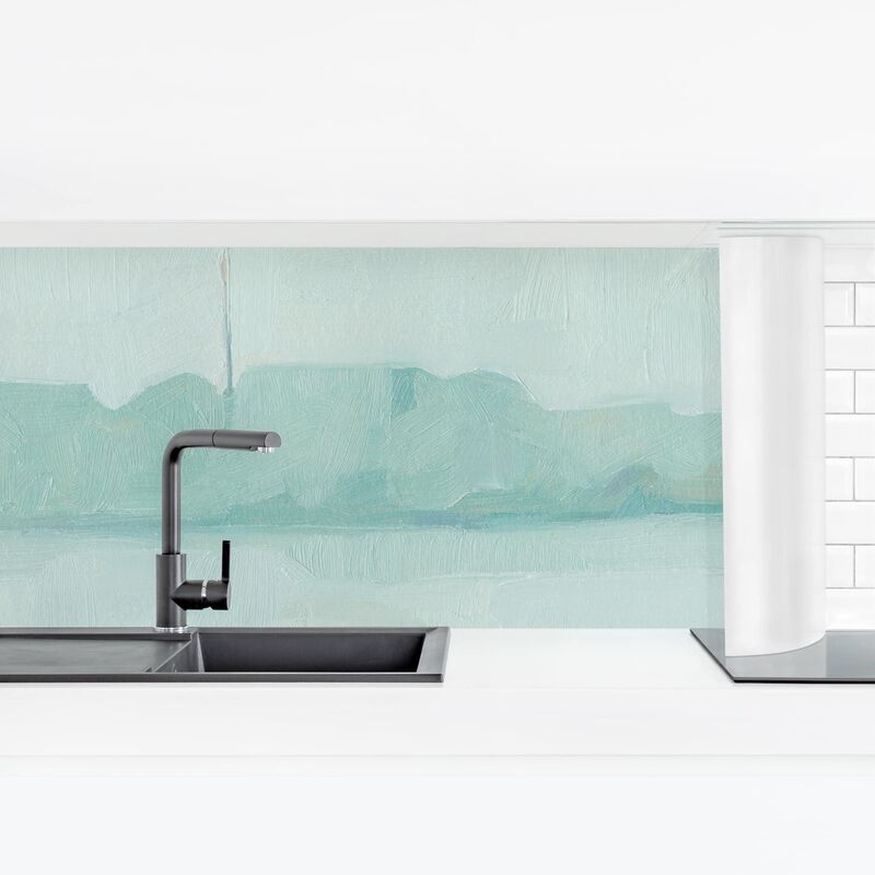 

Bilderwelten - Revestimiento pared cocina - Sea Glass Sandbar I Dimensión LxA: 80cm x 280cm Material: Magnético
