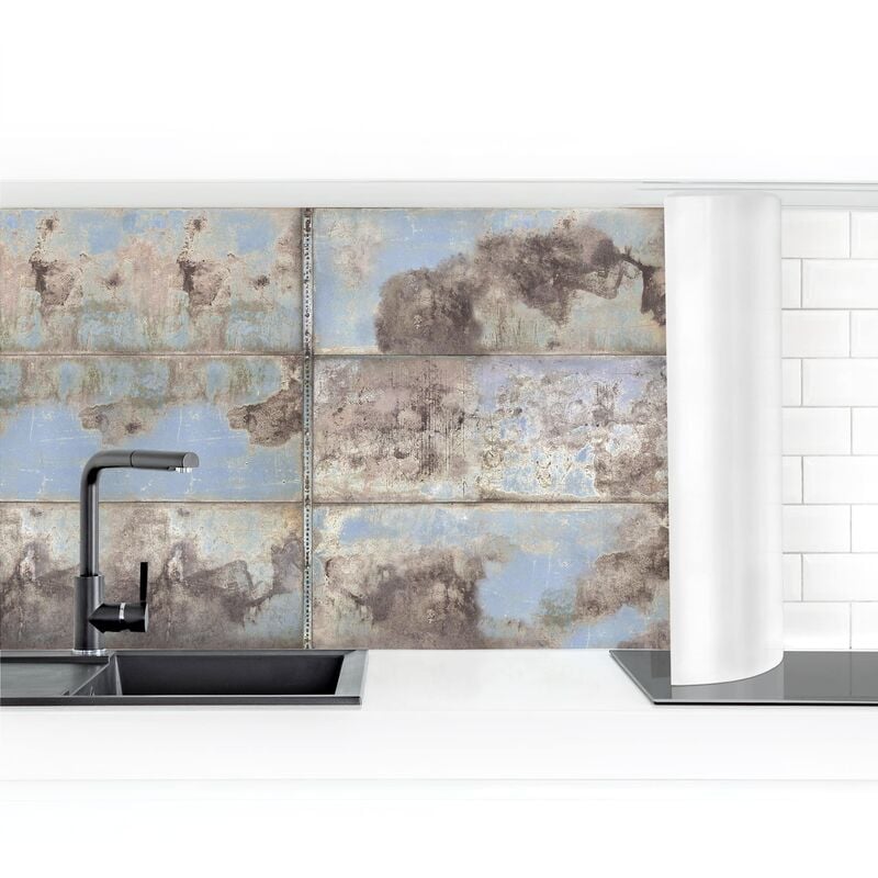 

Revestimiento pared cocina - Shabby Industrial Metal Look Dimensión LxA: 80cm x 50cm Material: Premium