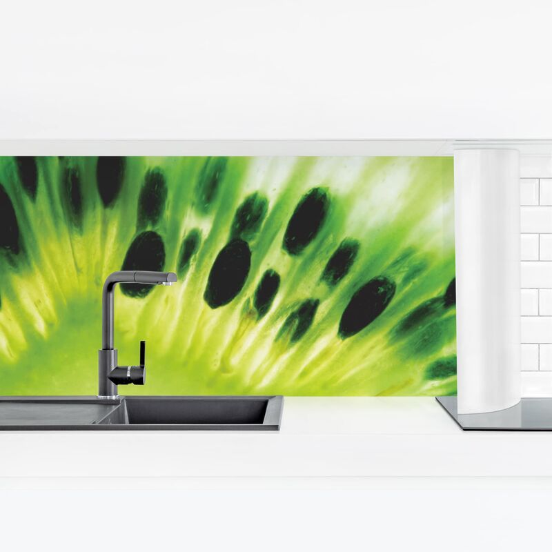 

Revestimiento pared cocina - Shining Kiwi Dimensión LxA: 50cm x 175cm Material: Smart