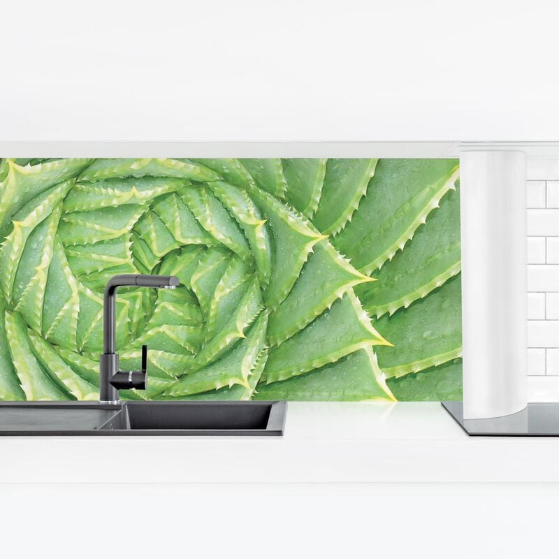 

Revestimiento pared cocina - Spiral Aloe Dimensión LxA: 80cm x 280cm Material: Smart
