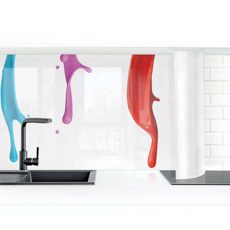 

Bilderwelten - Revestimiento pared cocina - Splashes I Dimensión LxA: 50cm x 100cm Material: Smart