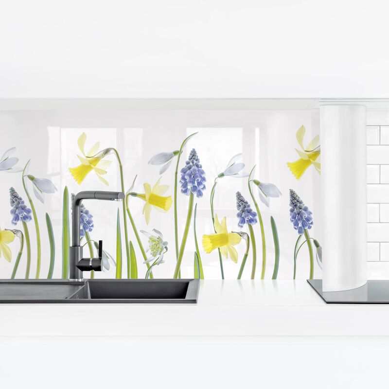 

Revestimiento pared cocina - Spring Flowering II Dimensión LxA: 40cm x 140cm Material: Premium