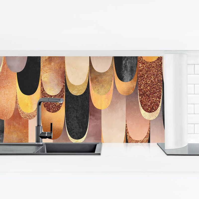 

Revestimiento pared cocina - Springs Bronze Black Dimensión LxA: 60cm x 210cm Material: Magnético