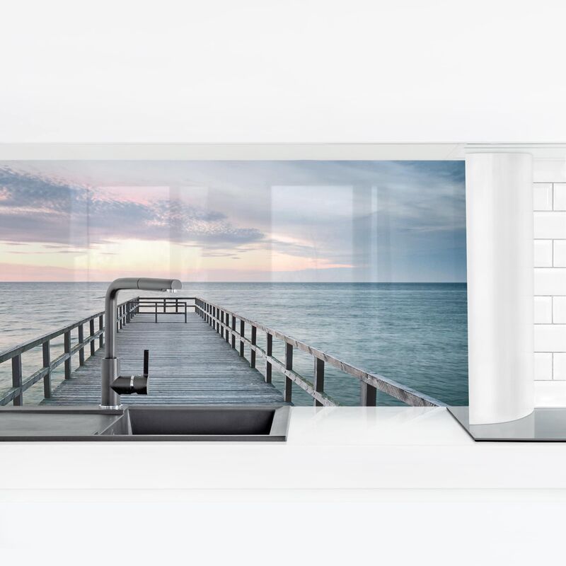 

Revestimiento pared cocina - Steg Promenade Dimensión LxA: 40cm x 140cm Material: Premium
