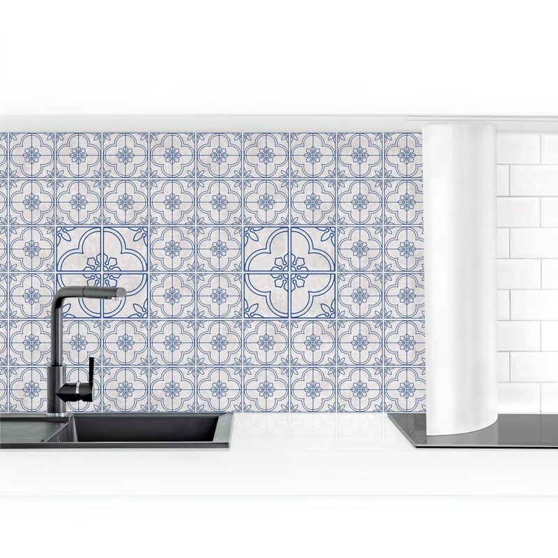 

Revestimiento pared cocina - Tile Pattern Lagos Blue Dimensión LxA: 100cm x 150cm Material: Smart