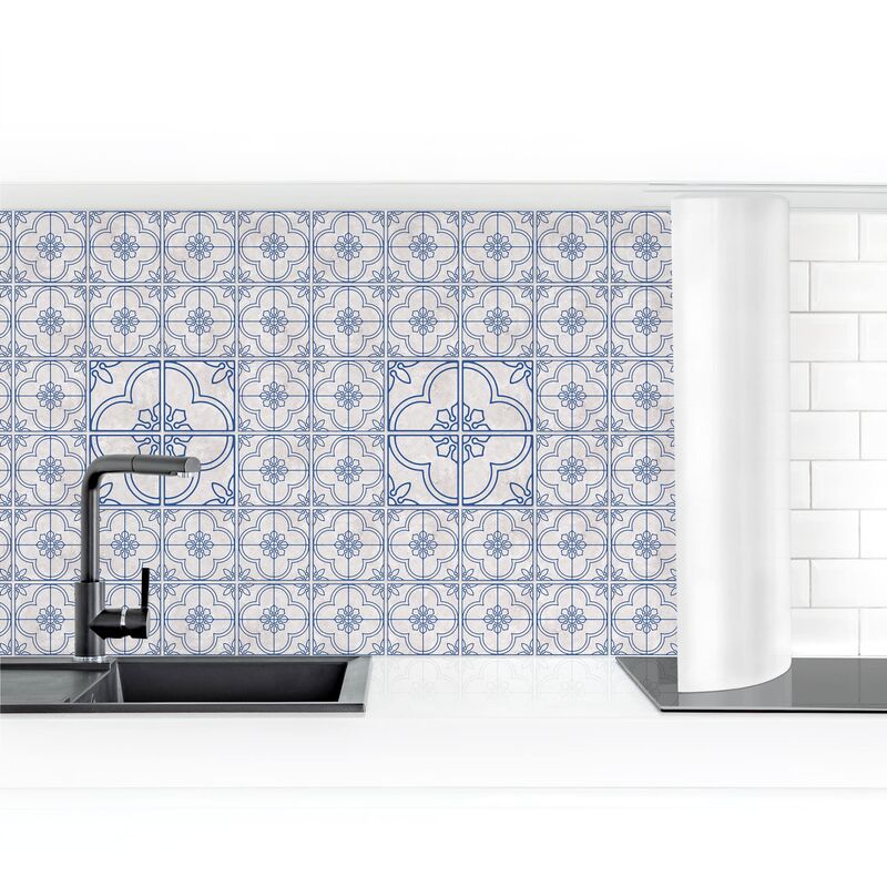 

Revestimiento pared cocina - Tile Pattern Lagos Blue Dimensión LxA: 80cm x 50cm Material: Smart