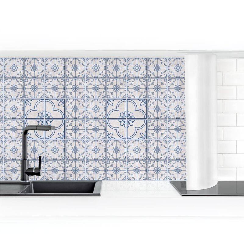 

Revestimiento pared cocina - Tile Pattern Lagos Blue Dimensión LxA: 50cm x 200cm Material: Smart