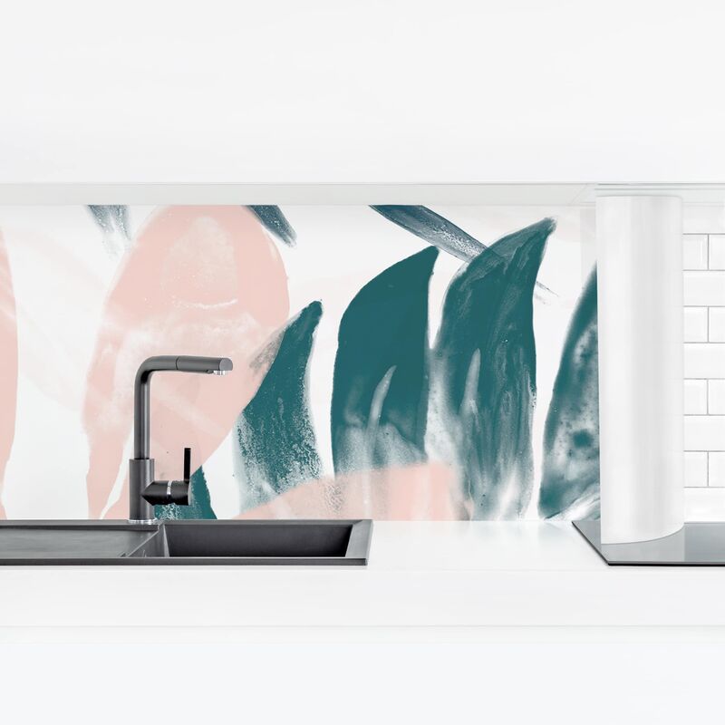 

Revestimiento pared cocina - Tropical Blush II Dimensión LxA: 70cm x 245cm Material: Smart