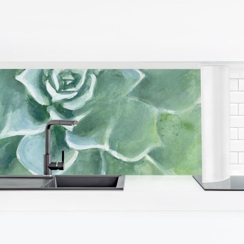 

Revestimiento pared cocina - Verdant Succulent II Dimensión LxA: 40cm x 140cm Material: Smart