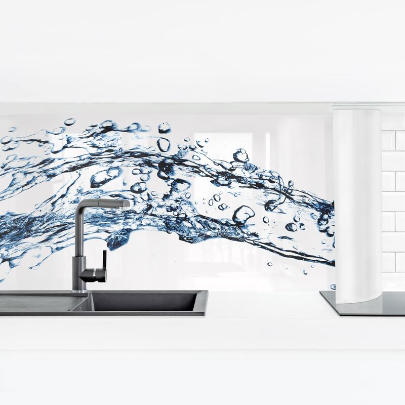 

Bilderwelten - Revestimiento pared cocina - Water Splash Dimensión LxA: 50cm x 175cm Material: Smart