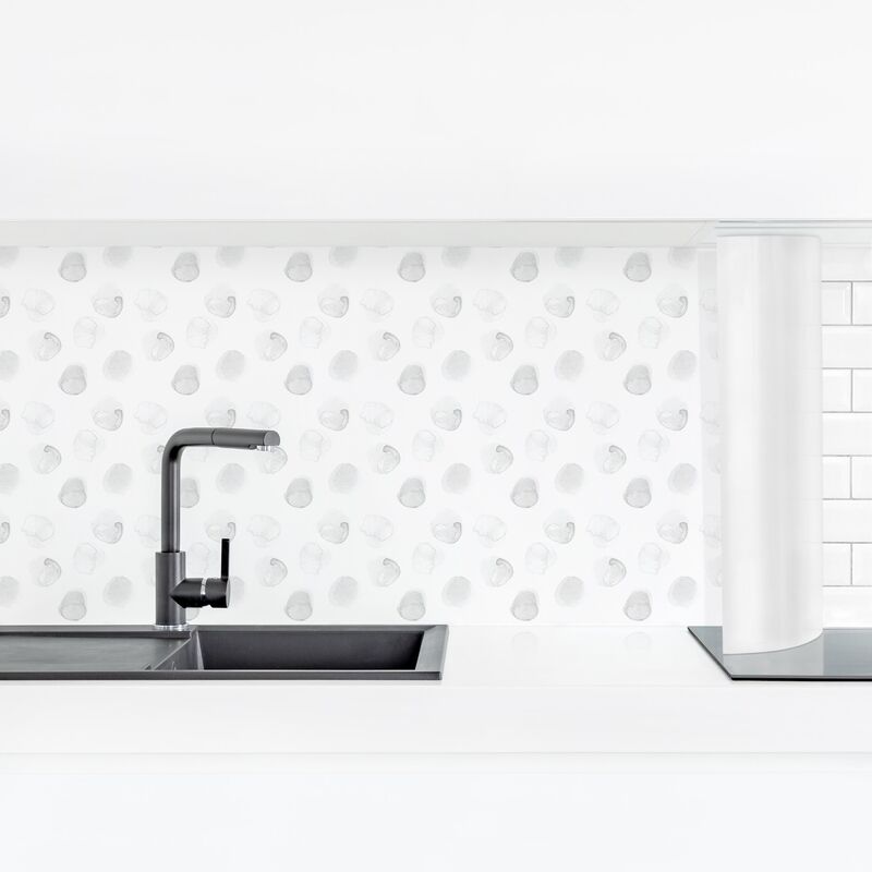 

Revestimiento pared cocina - Watercolor Points Gray Dimensión LxA: 40cm x 140cm Material: Magnético