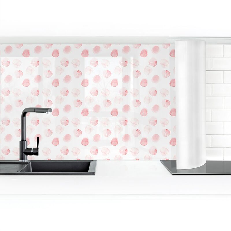 

Bilderwelten - Revestimiento pared cocina - Watercolor Points Rosa Dimensión LxA: 60cm x 350cm Material: Premium