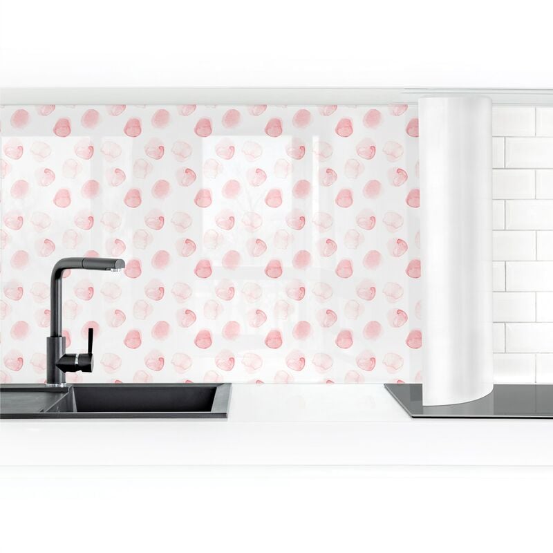 

Bilderwelten - Revestimiento pared cocina - Watercolor Points Rosa Dimensión LxA: 90cm x 200cm Material: Premium