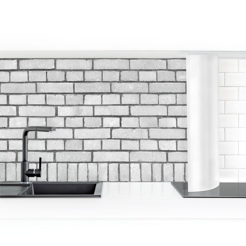 

Revestimiento pared cocina - White Brick Wallpaper London Dimensión LxA: 90cm x 200cm Material: Magnético
