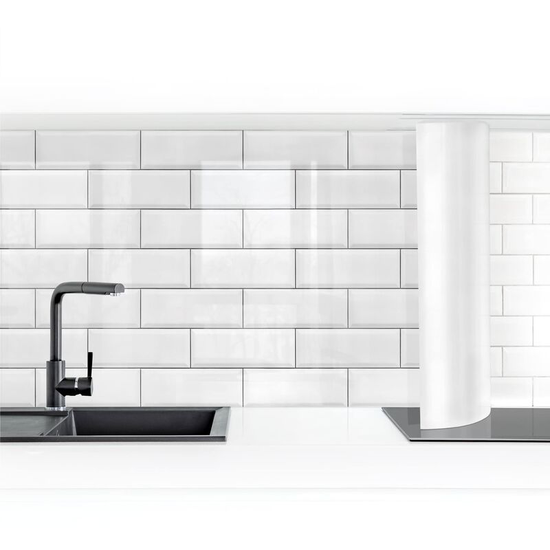 

Bilderwelten - Revestimiento pared cocina - White Ceramic Tiles Dimensión LxA: 60cm x 350cm Material: Premium