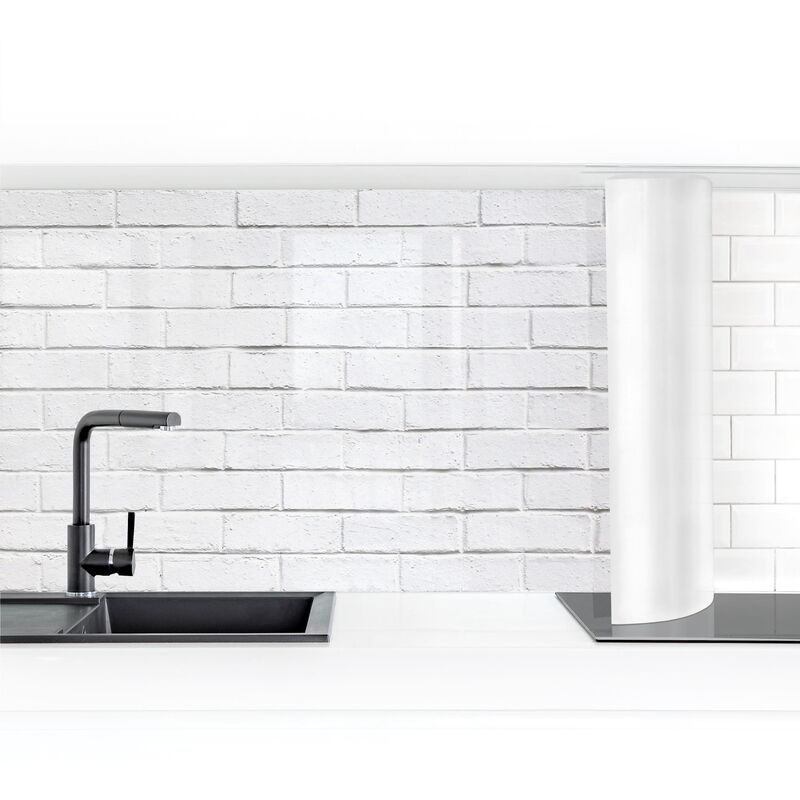 

Bilderwelten - Revestimiento pared cocina - White Stone Wall Dimensión LxA: 100cm x 150cm Material: Smart