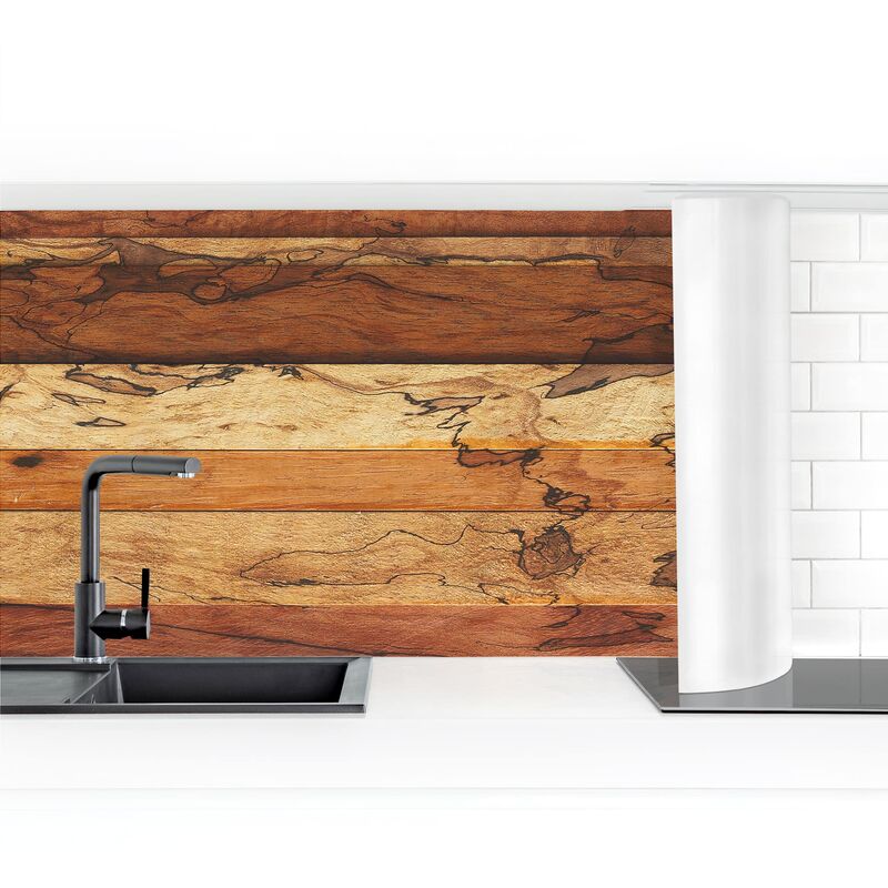 

Revestimiento pared cocina - Woody Flamed Dimensión LxA: 60cm x 150cm Material: Premium